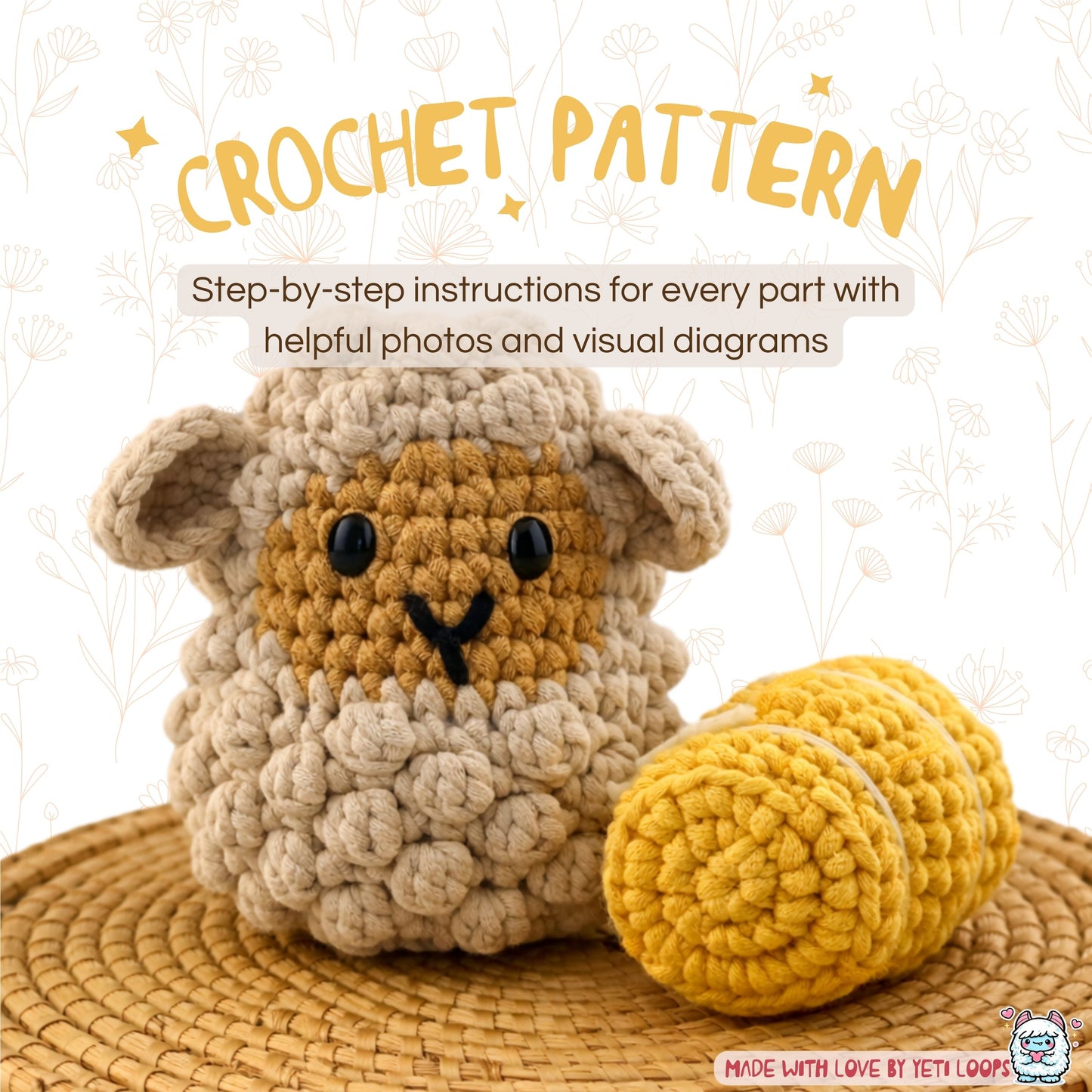 Lenny the Lamb Crochet Pattern