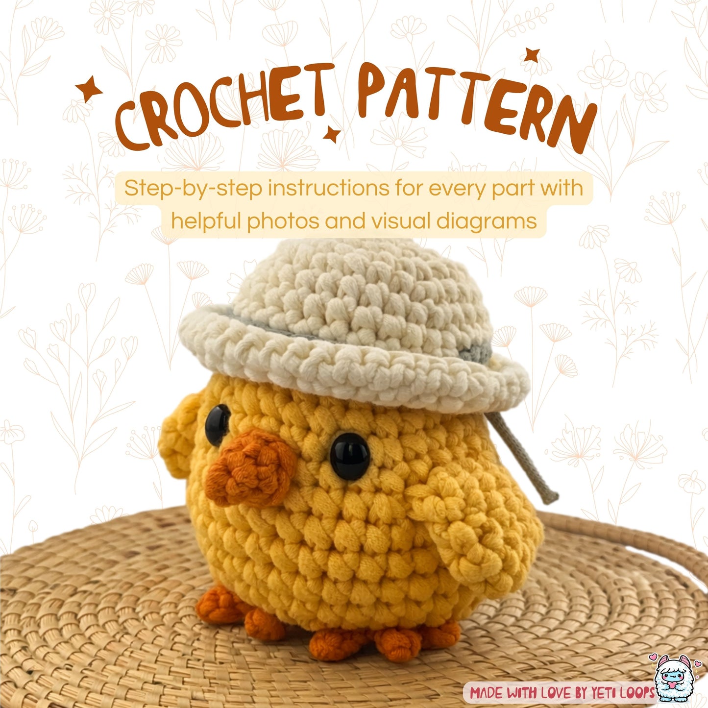Cecil the Chick Crochet Pattern